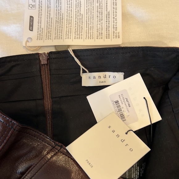sandro Paris leather skirt - Picture 3 of 3